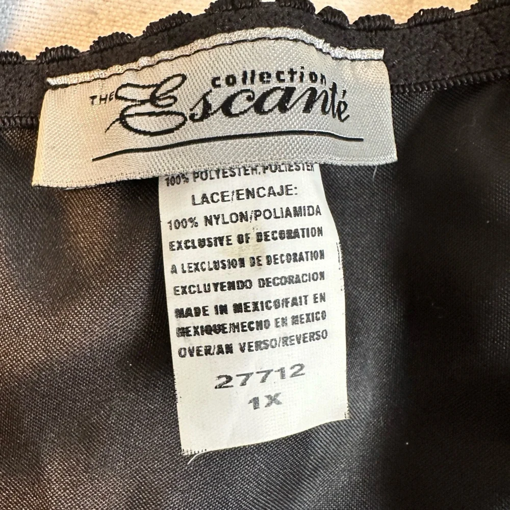 Escante woman’s black corset, size 1X - Picture 4 of 16